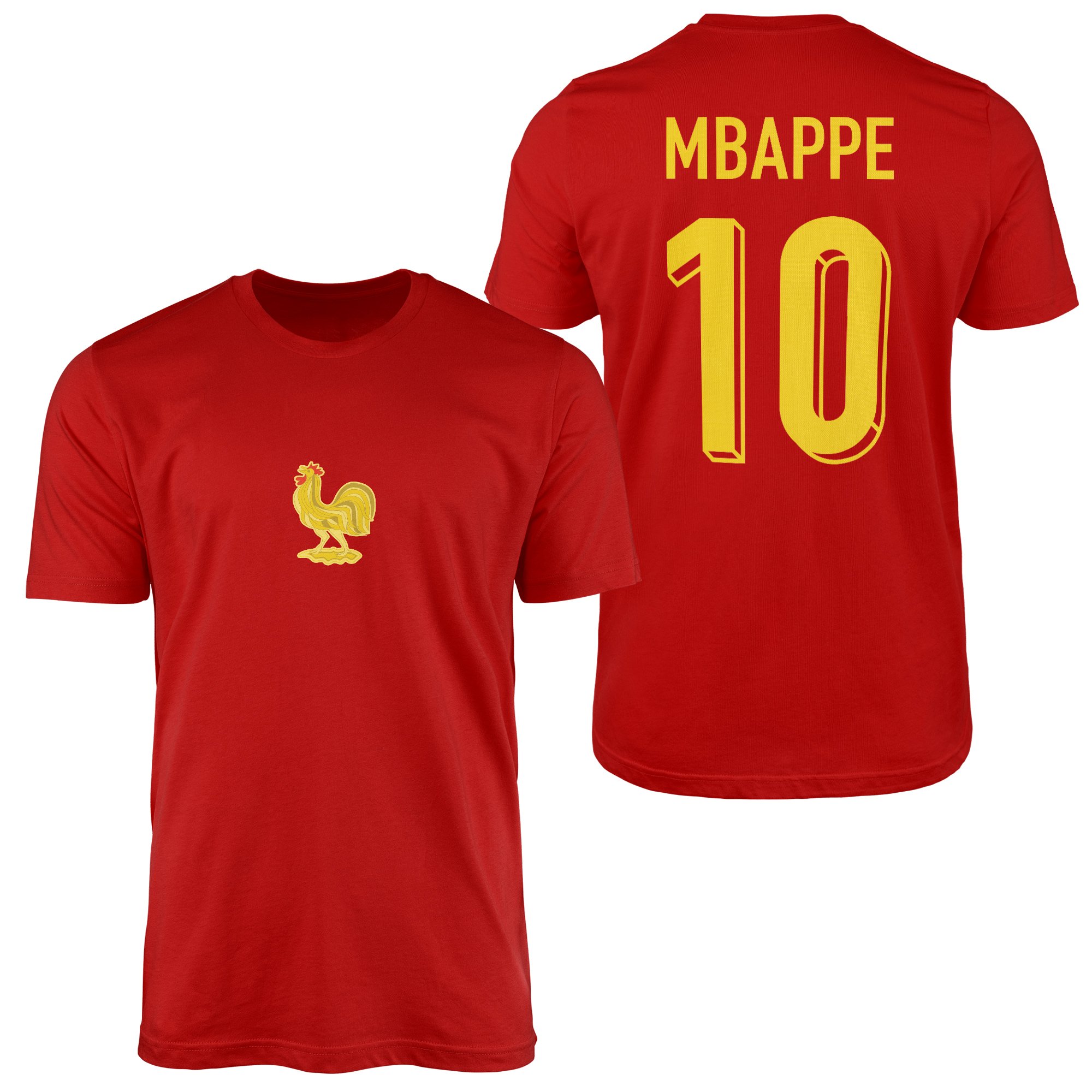 KYLIAN MBAPPE | Fransa 24 Basic Edition Tişört XL - Kırmızı