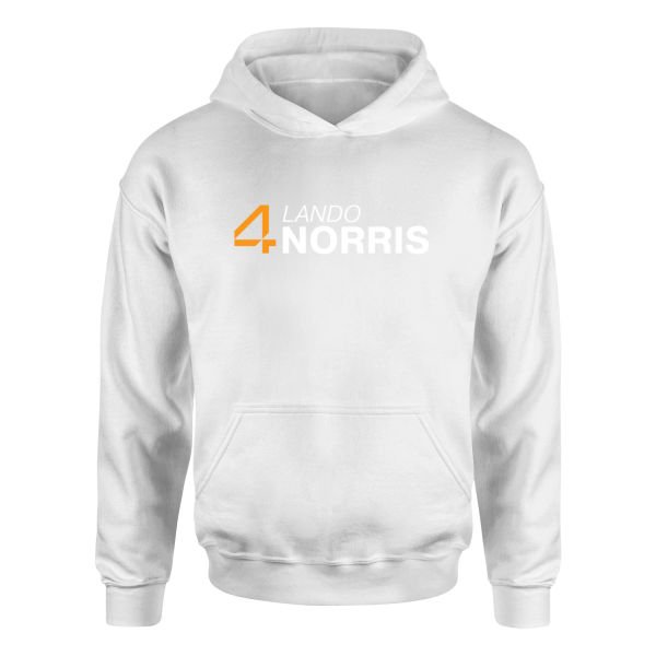 Lando Norris 4 Hoodie XL - Beyaz