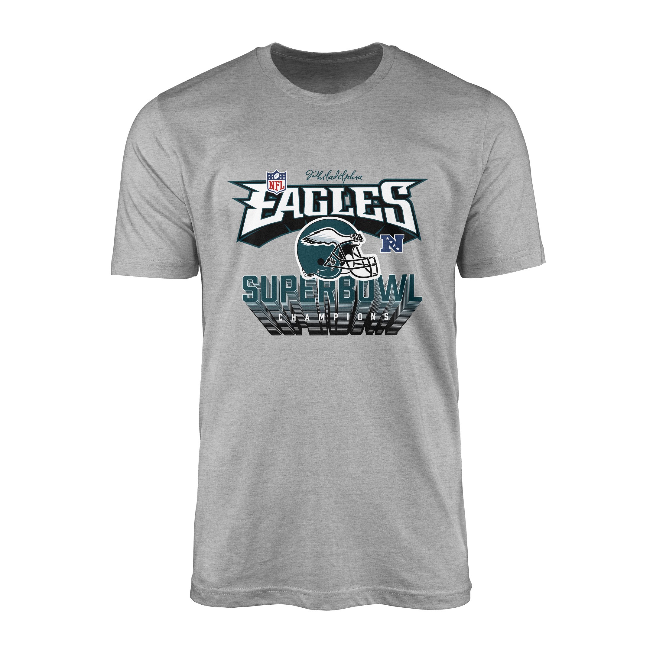 Philadelphia Eagles SB Champions Tişört XL - Gri