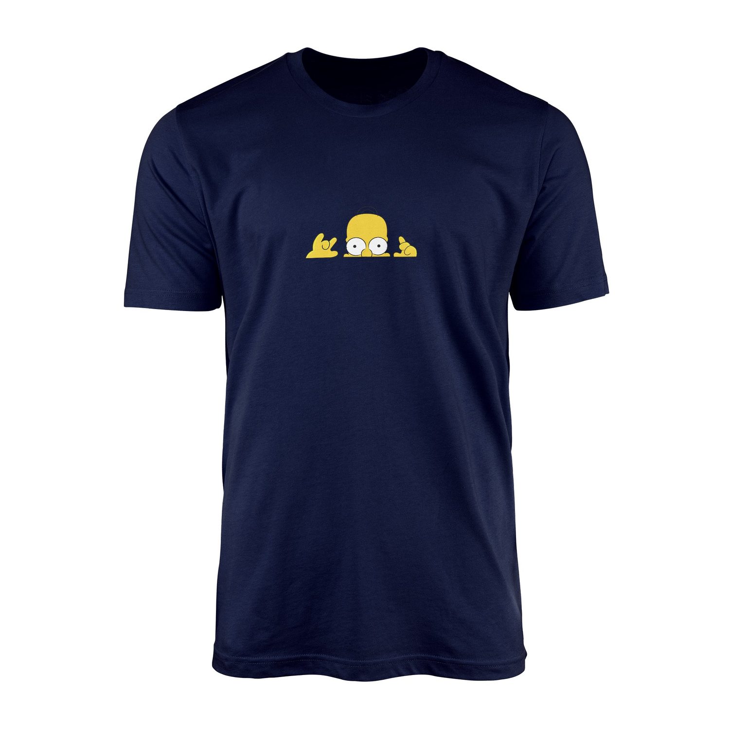 Homer Simpson, Lazy Genius | The Simpsons Tişört S - İndigo Mavisi