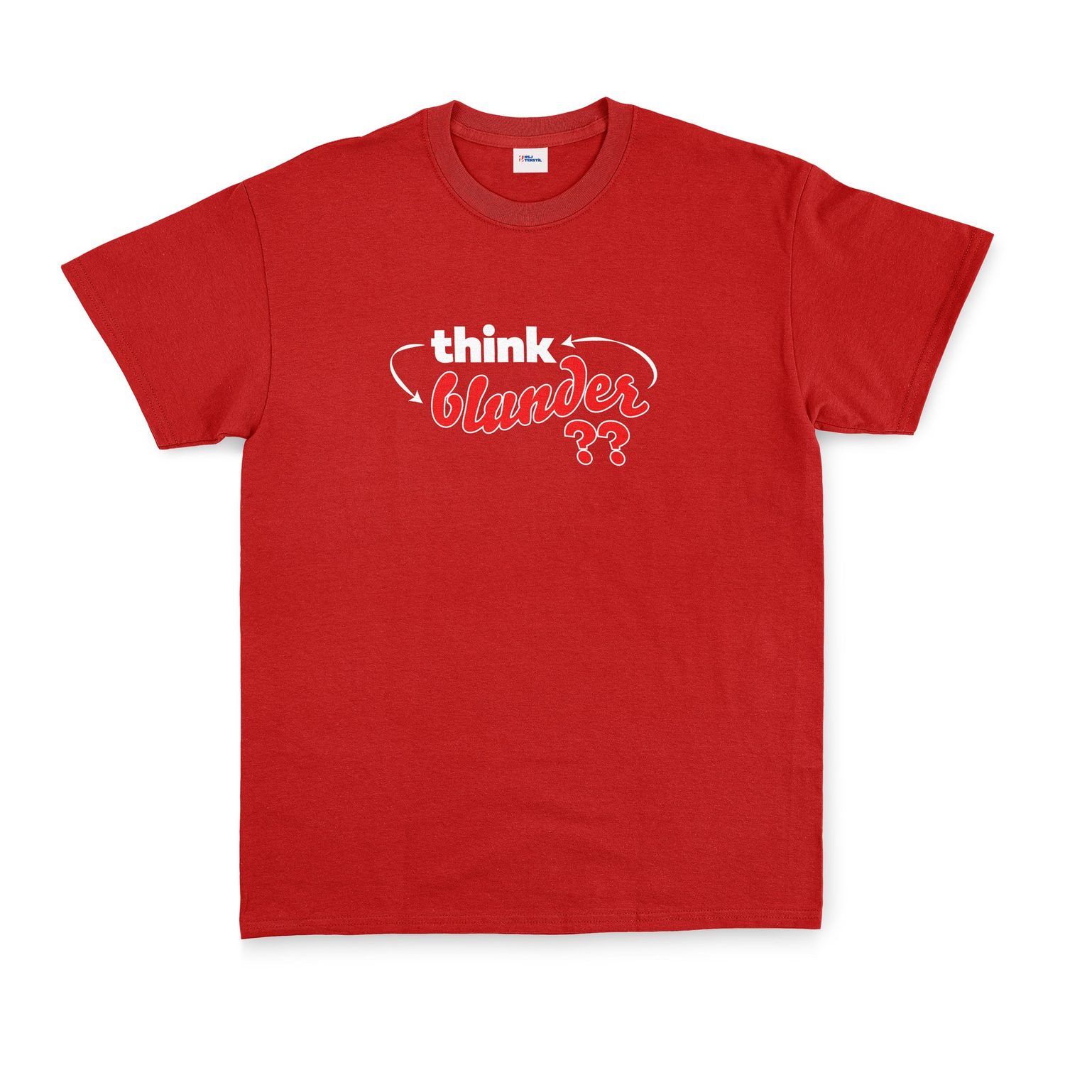 Think-Blunder-Repeat Tişört M - Kırmızı