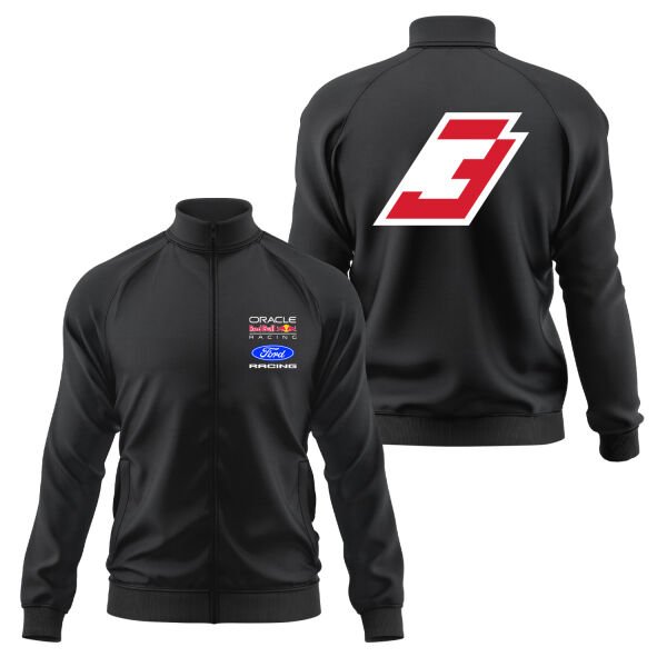 Max Verstappen Red Bull Jersey Fermuarlı Sweatshirt XL - Siyah