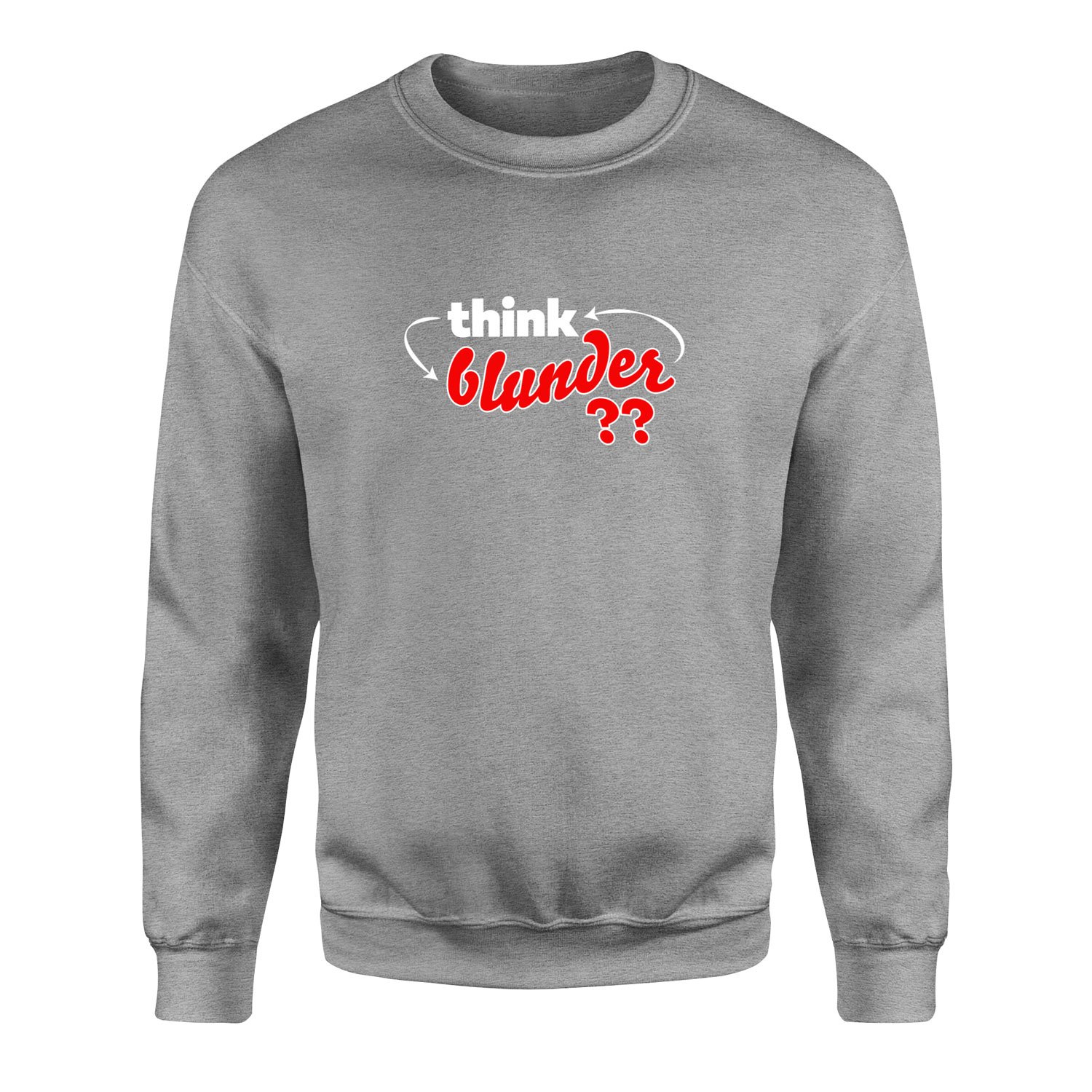 Think-Blunder-Repeat Sweatshirt XXL - Gri
