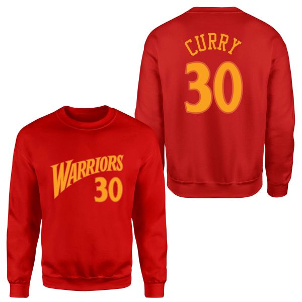 Stephen Curry 30 Golden State Forma Sweatshirt S - Kırmızı
