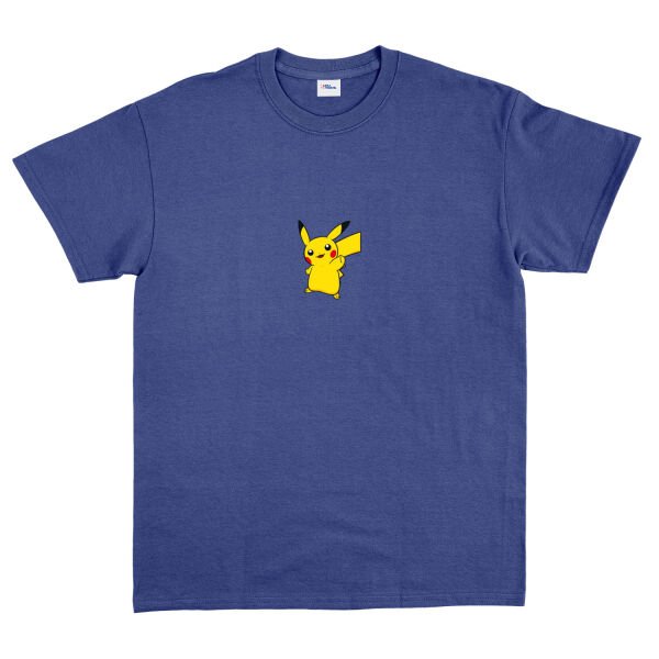 Pikachu Icon | Pokemon Tişört L - İndigo Mavisi