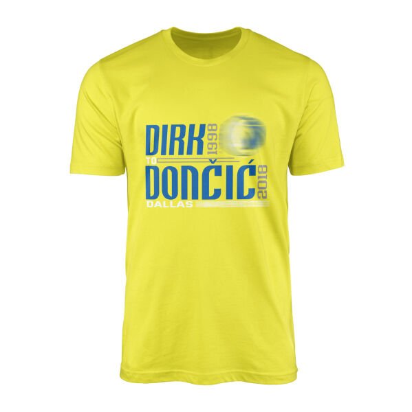 Dirk to Doncic 98-18 Tişört L - Sarı