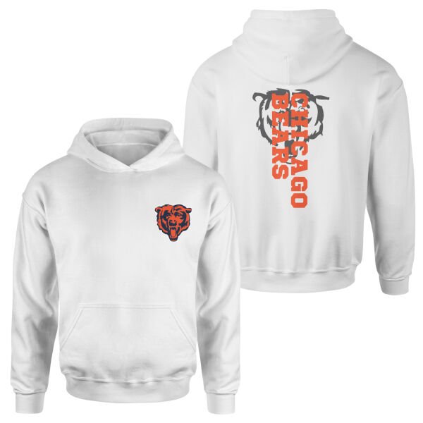 Chicago Bears NFL SE Hoodie S - Beyaz
