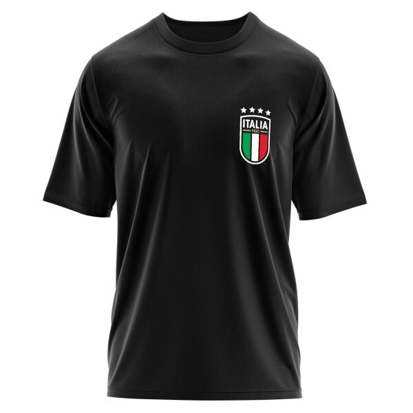 Italia Azzurri Oversize Tişört L - Siyah | OUTLET
