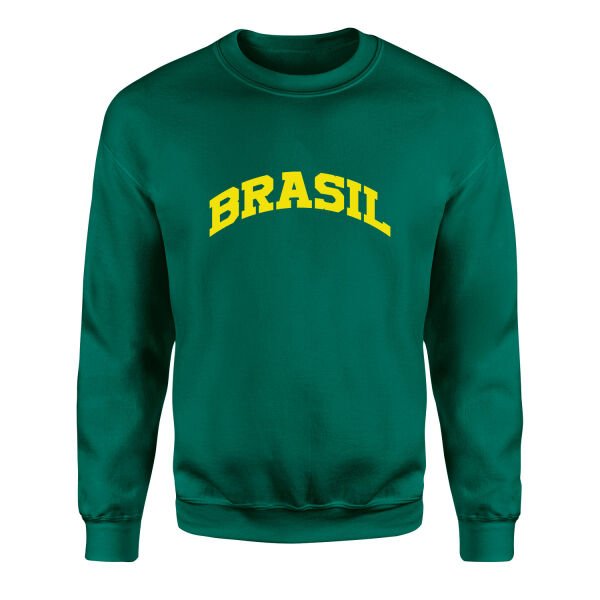BRASIL Sweatshirt M - Nefti Yeşili