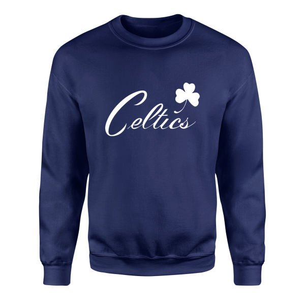 Celtics Cursive W Sweatshirt S - İndigo Mavisi