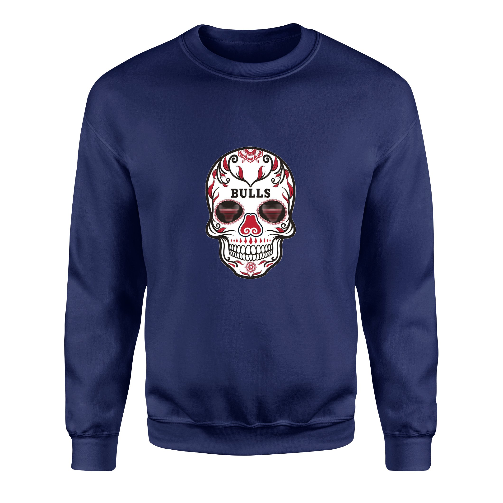 Bulls Skull Sweatshirt XXL - İndigo Mavisi