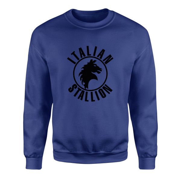 Italian Stallion Sweatshirt M - İndigo Mavisi