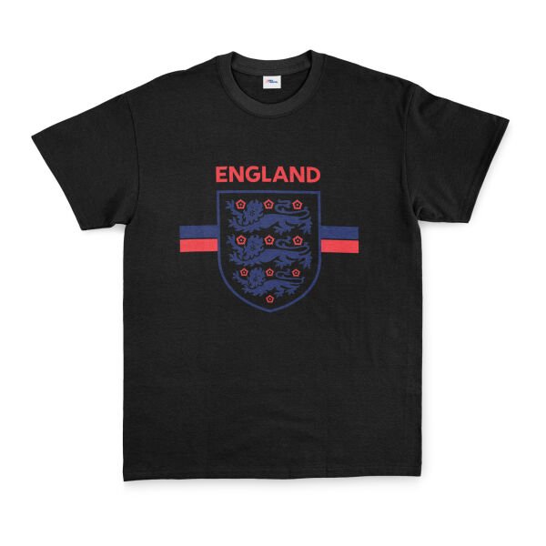 England Shield Tişört XL - Siyah