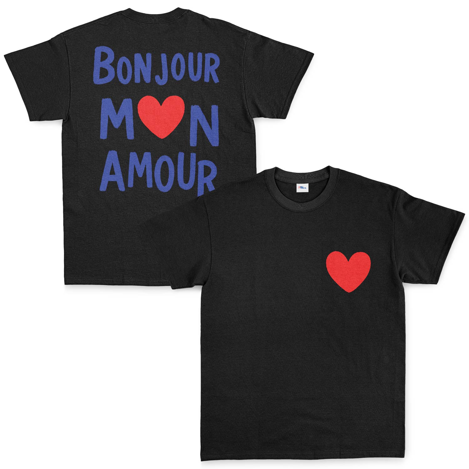 Bonjour Mon Amour Tişört M - Siyah