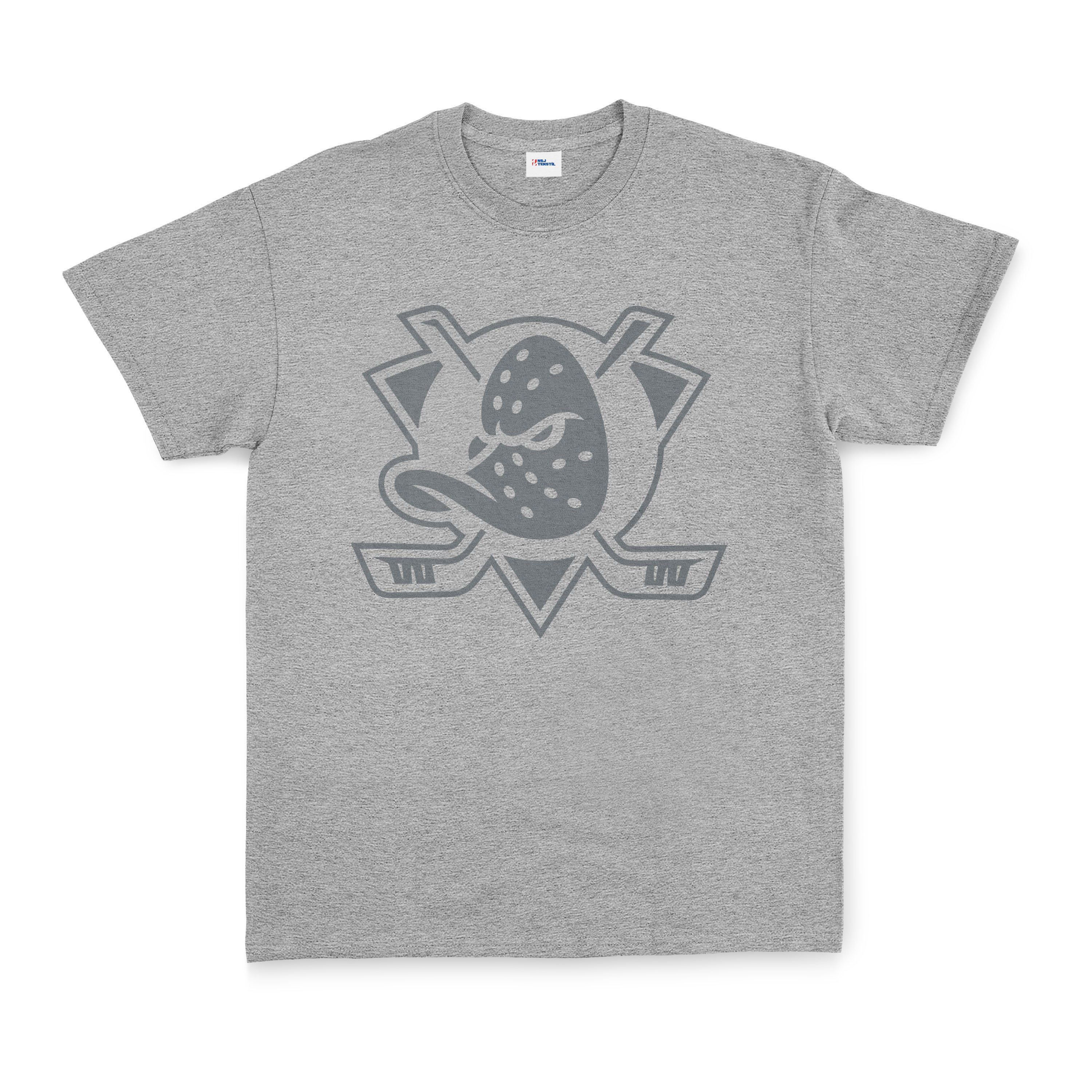 Anaheim Ducks Muted Shield Tişört S - Gri