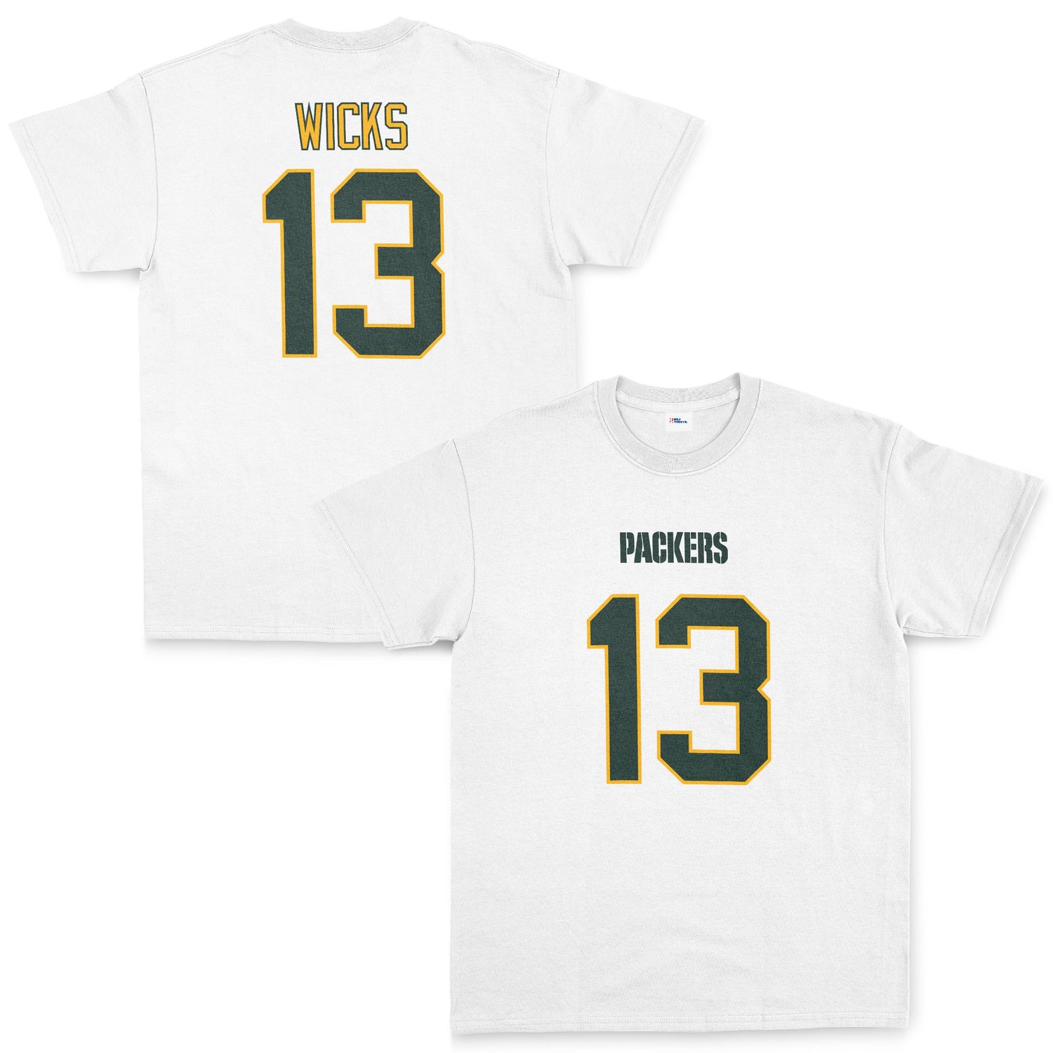 Dontayvion Wicks Green Bay Packers Tişört XL - Beyaz