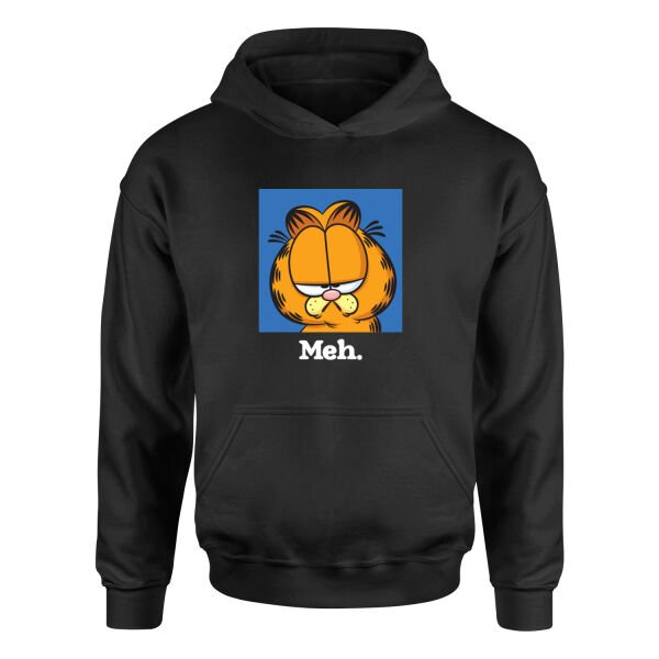 Garfield | meh. Hoodie L - Siyah