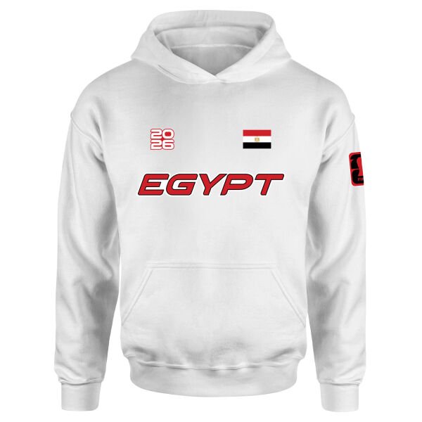 Mısır 2026 Hoodie L - Beyaz