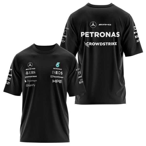Mercedes AMG Petronas 2026 Teamline Oversize Tişört L - Siyah