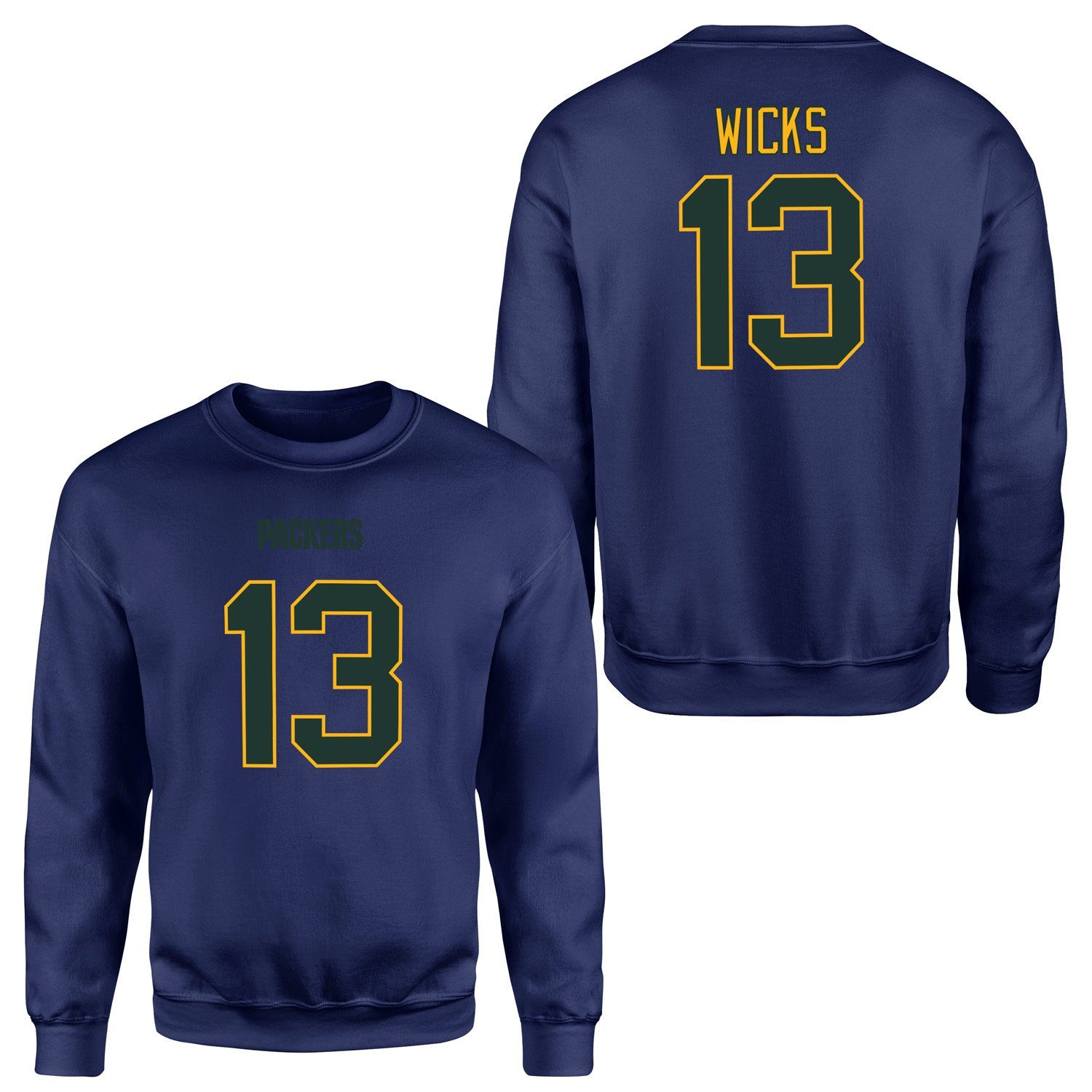 Dontayvion Wicks Green Bay Packers Sweatshirt L - Lacivert