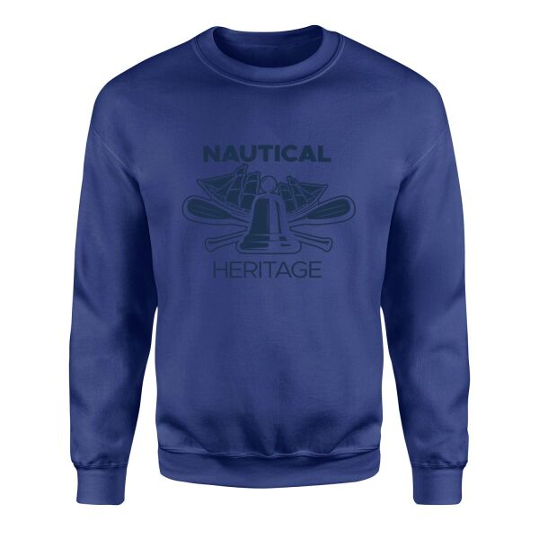 Nautical Heritage Denizci Sweatshirt XL - İndigo Mavisi