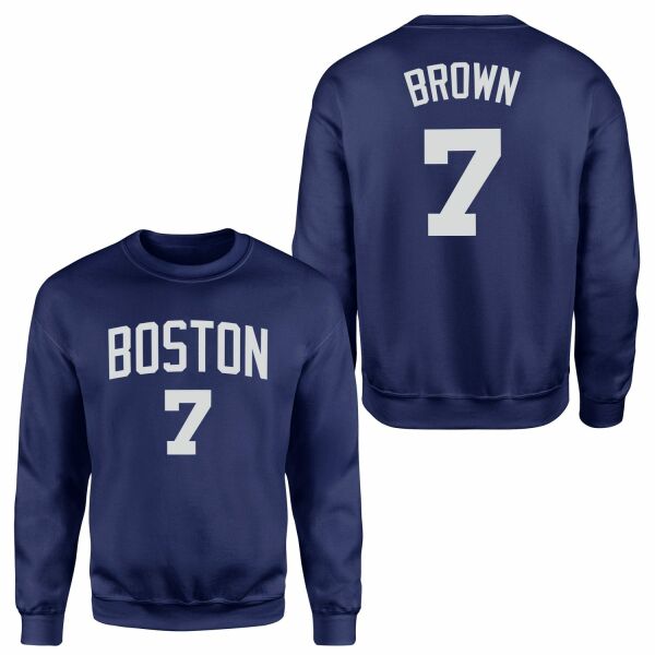 Jaylen Brown 24/25 Forma Sweatshirt XL - İndigo Mavisi