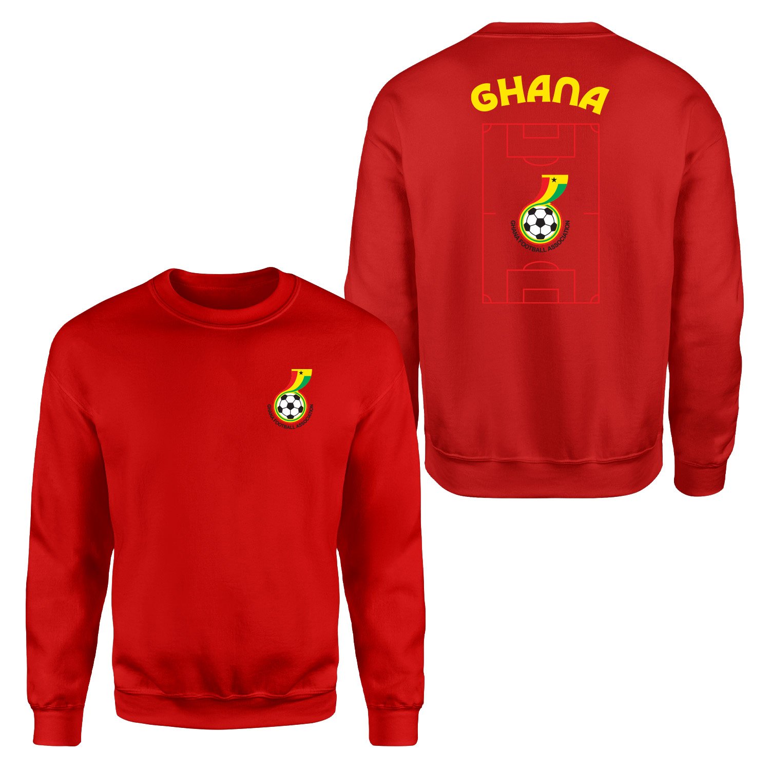 Gana Dünya Kupası 2026 Sweatshirt XXL - Kırmızı