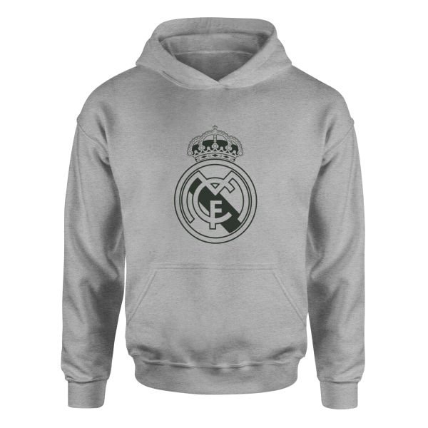 Real Madrid Shield Hoodie XL - Gri