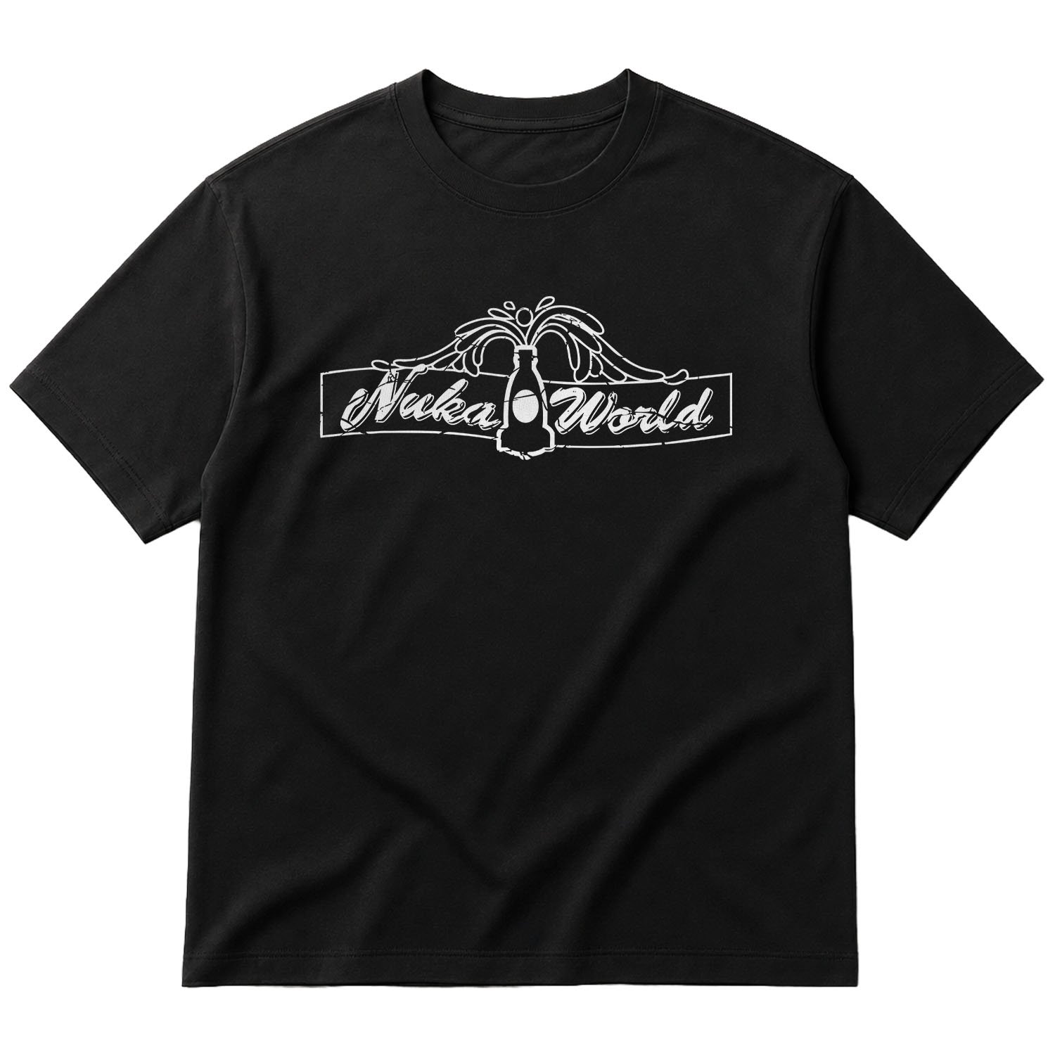 Nuka World Oversize Tişört S - Siyah