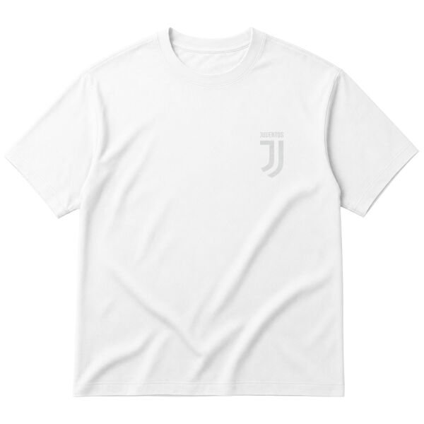 Juventus White Oversize Tişört L - Beyaz