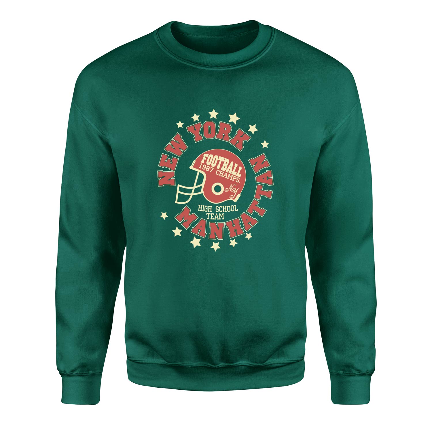 New York Manhattan Sweatshirt L - Nefti Yeşili