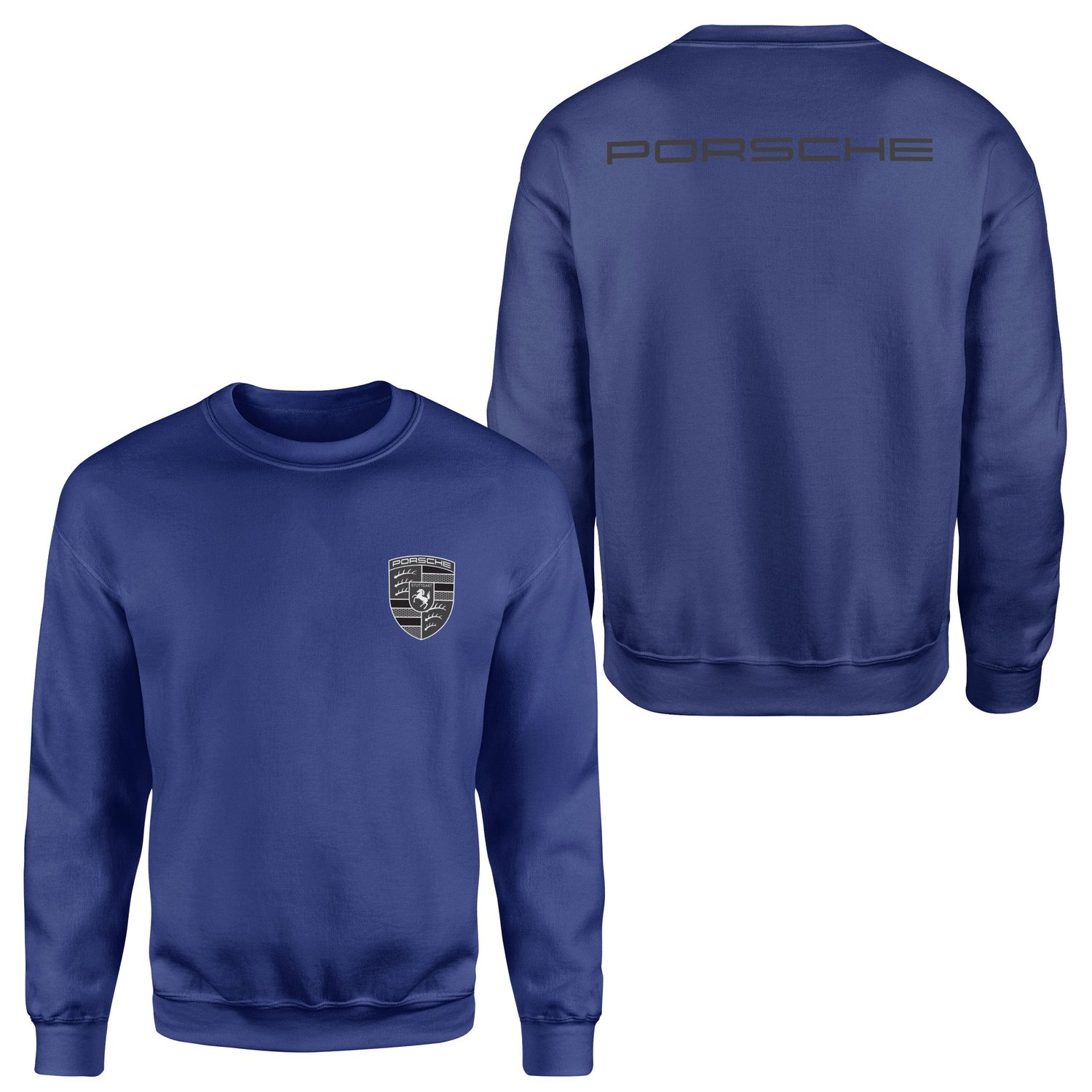 Porsche Muted Black Sweatshirt XXL - İndigo Mavisi