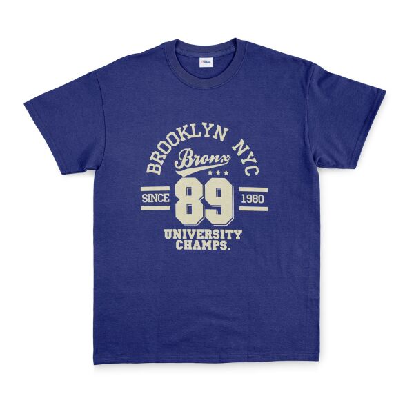 Brooklyn NYC Tişört M - İndigo Mavisi