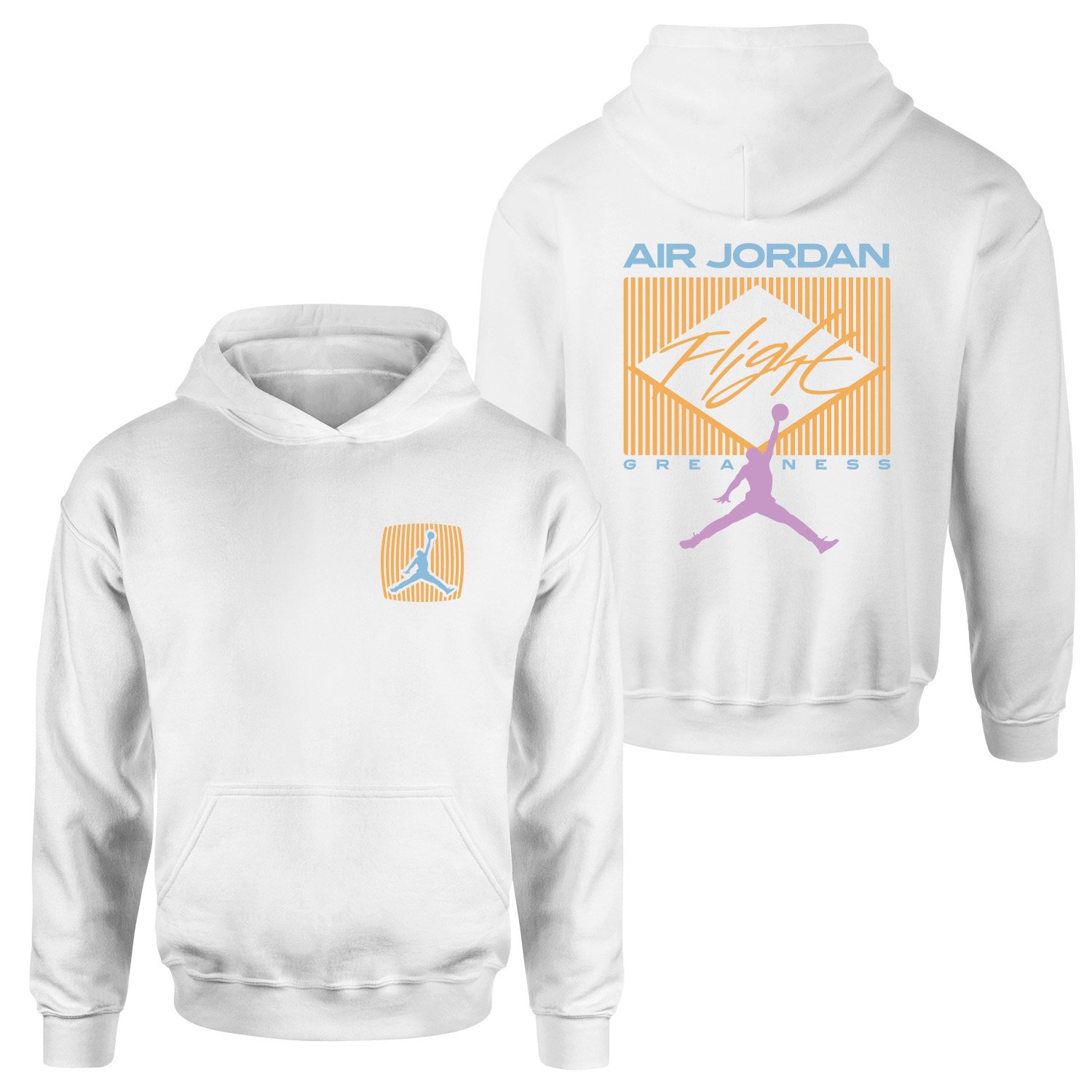 Flight Jordan Pastel Hoodie M - Beyaz