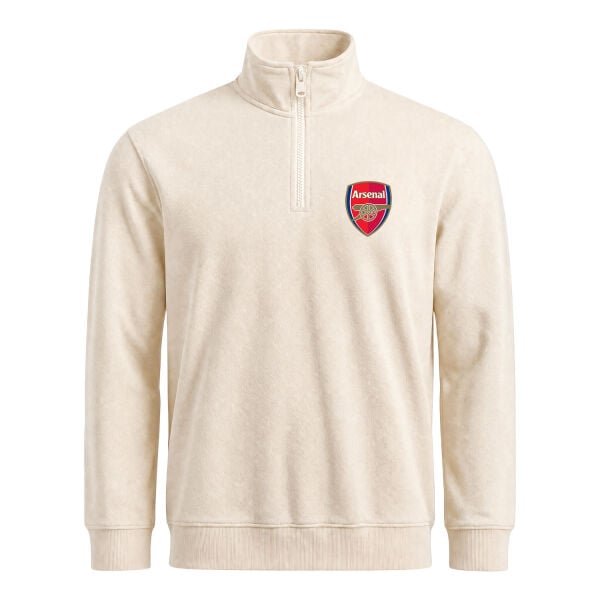 Arsenal FC Yarım Fermuarlı Sweatshirt