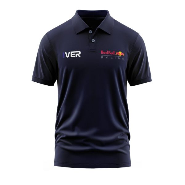 Max Verstappen #VER ID RB Racing Polo Tişört XXL - İndigo Mavisi