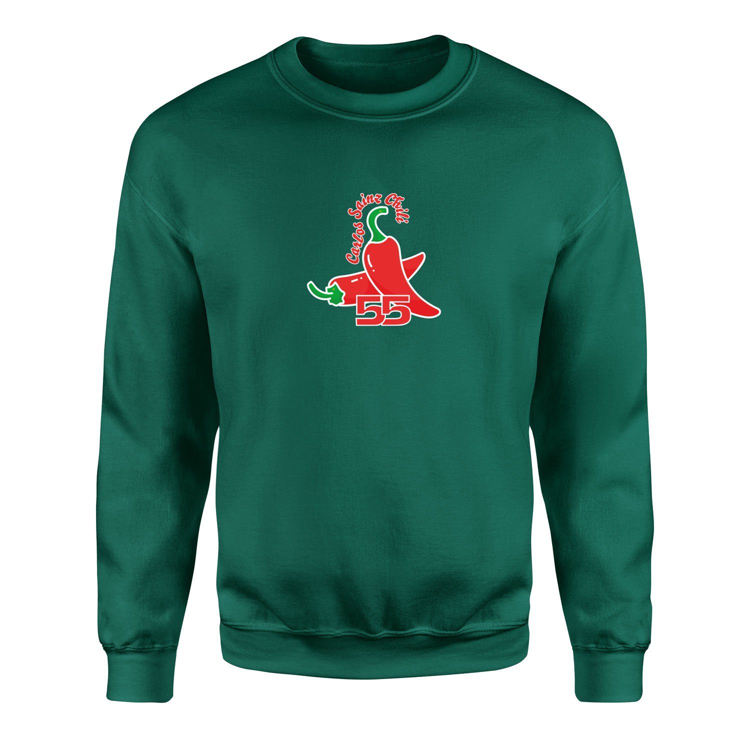 Carlos “Chili” Sainz Illustration Sweatshirt M - Nefti Yeşili