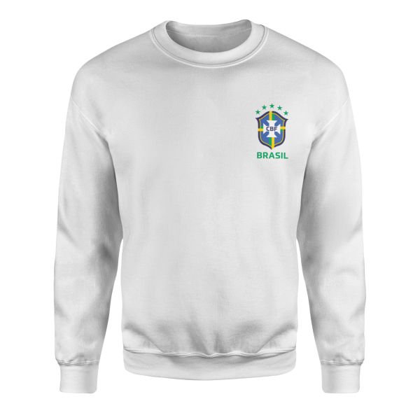 Brezilya Sweatshirt S - Beyaz