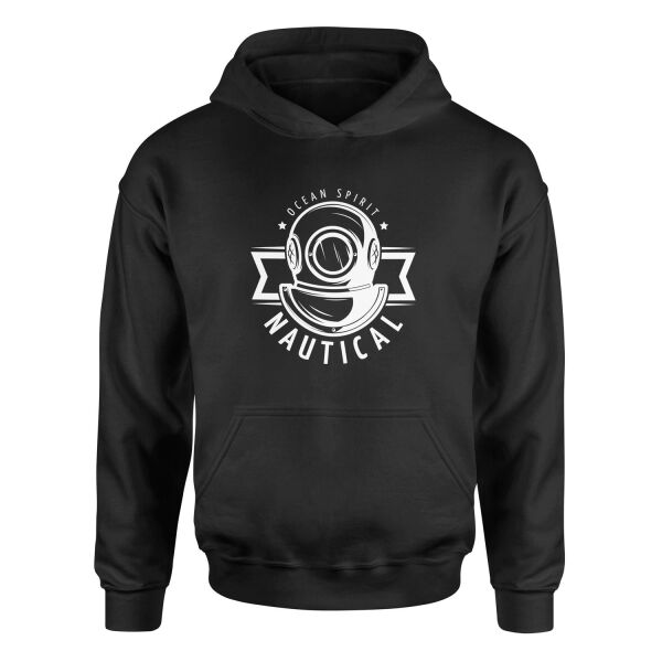 Ocean Spirit Denizci Hoodie M - Siyah
