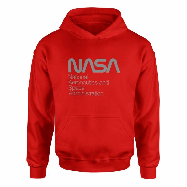NASA Hoodie S - Kırmızı