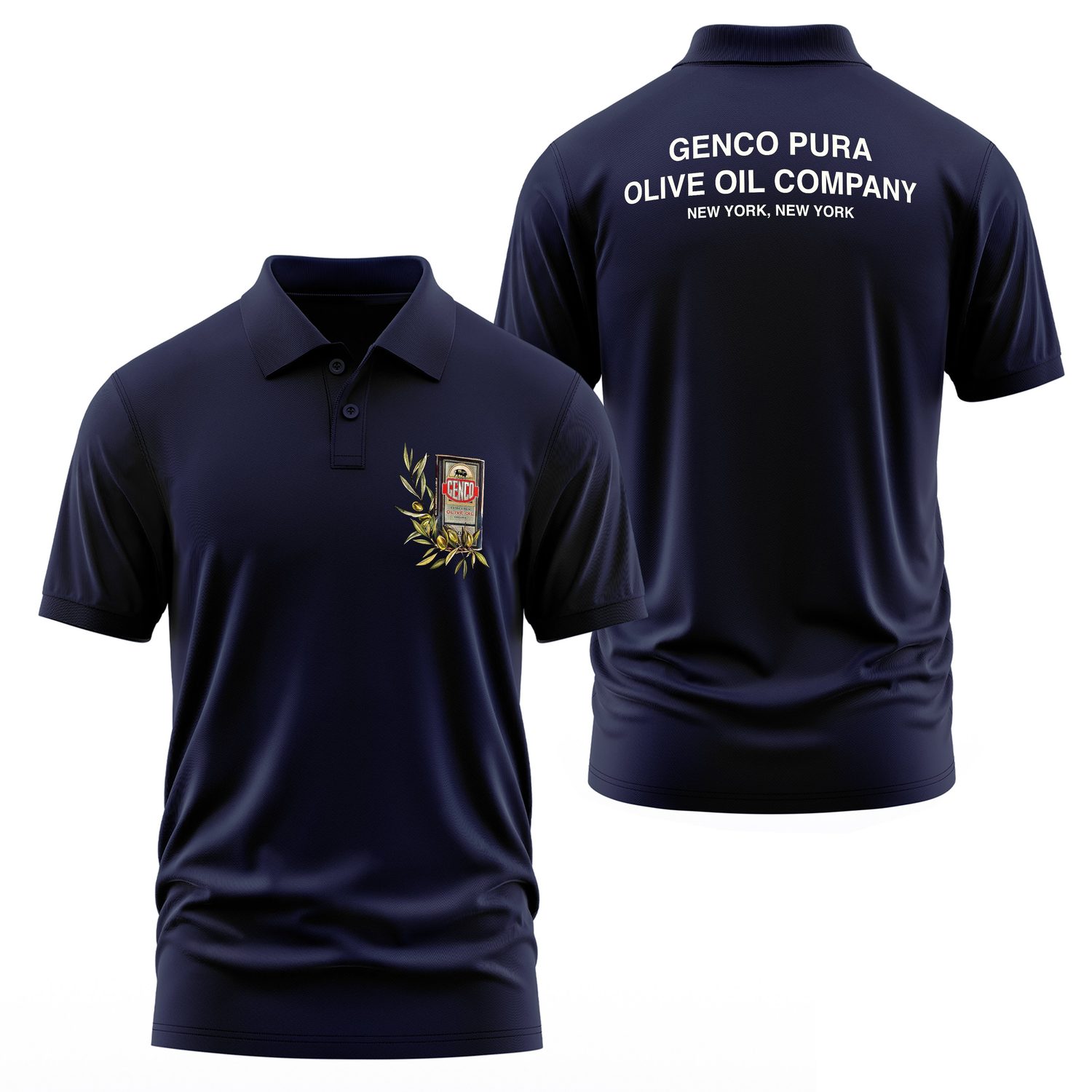 Genco Olive Oil Company | The Godfather Polo Tişört M - İndigo Mavisi