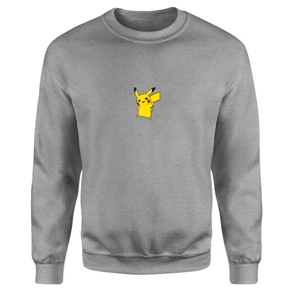 Pikachu Icon | Pokemon Sweatshirt S - Gri