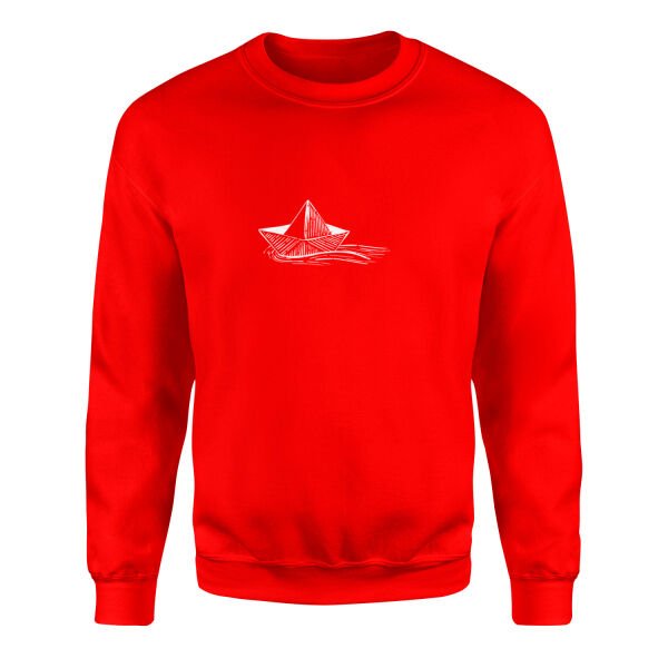 Paper Boat Sweatshirt M - Kırmızı