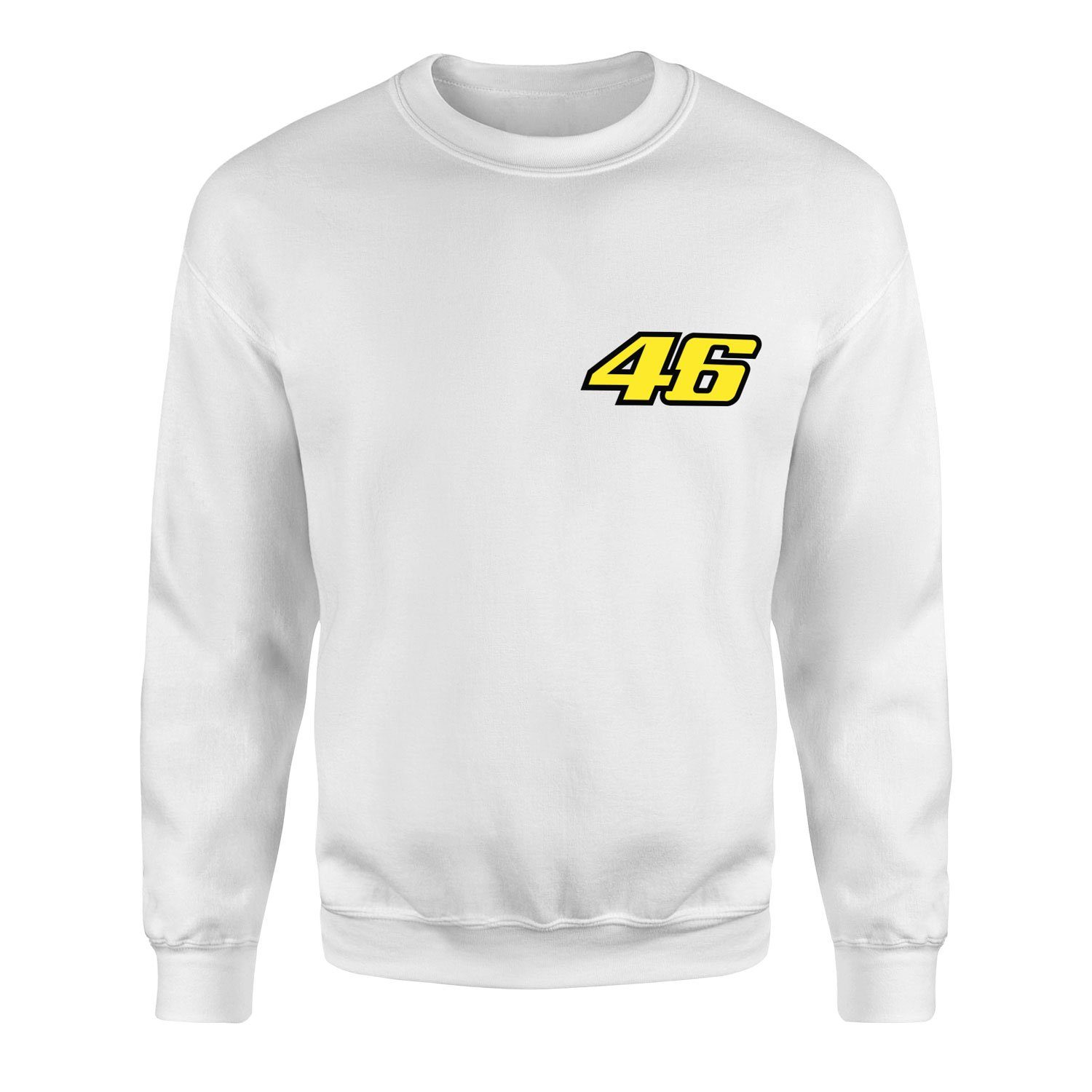 Rossi 46 Yellow Power Sweatshirt XXL - Beyaz