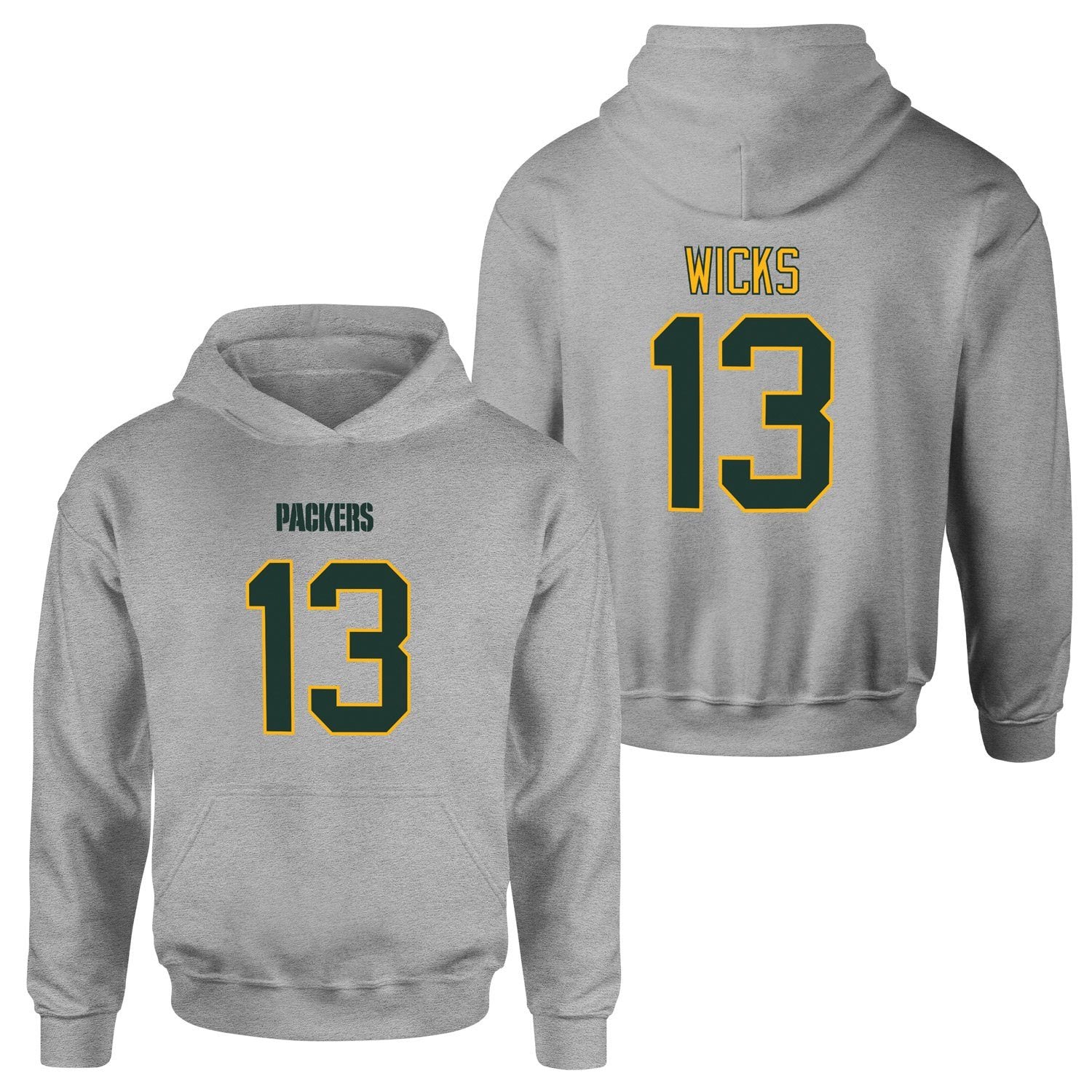Dontayvion Wicks Green Bay Packers Hoodie XL - Gri