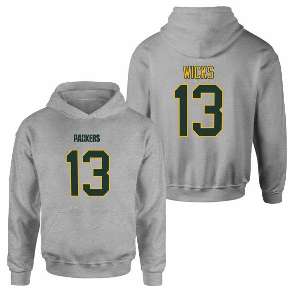 Dontayvion Wicks Green Bay Packers Hoodie XL - Gri