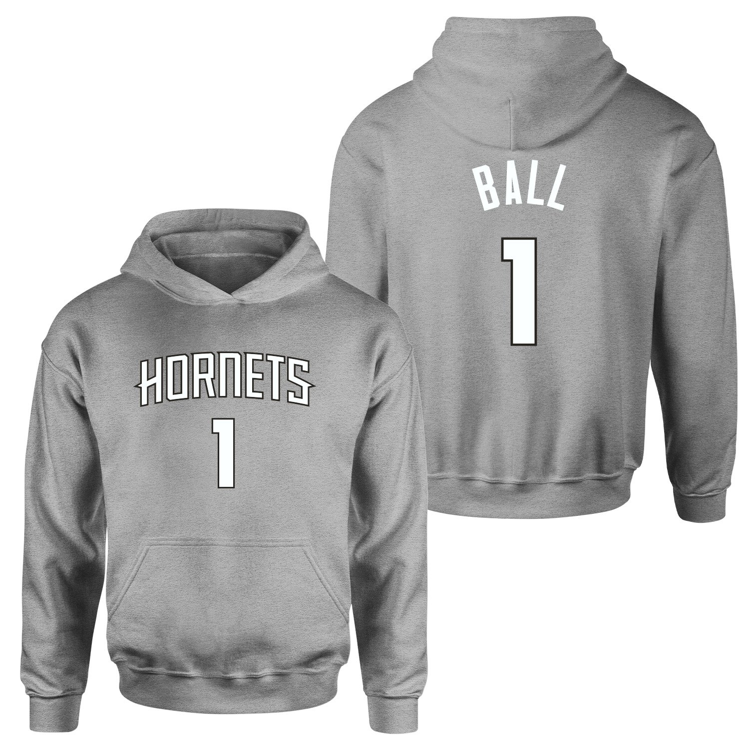 Lamelo Ball 1 Hornets Forma Hoodie XL - Gri