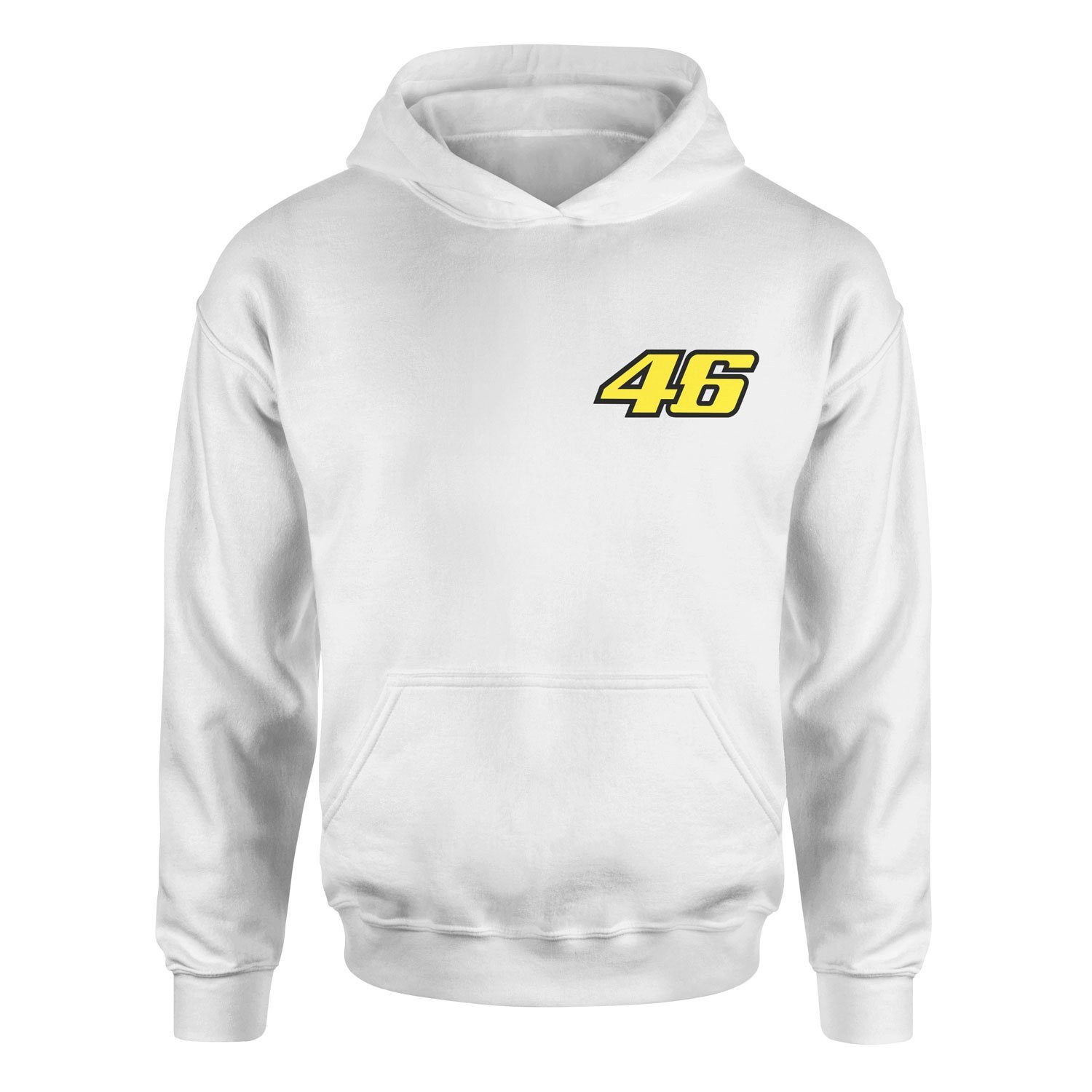 Rossi 46 Yellow Power Hoodie L - Beyaz