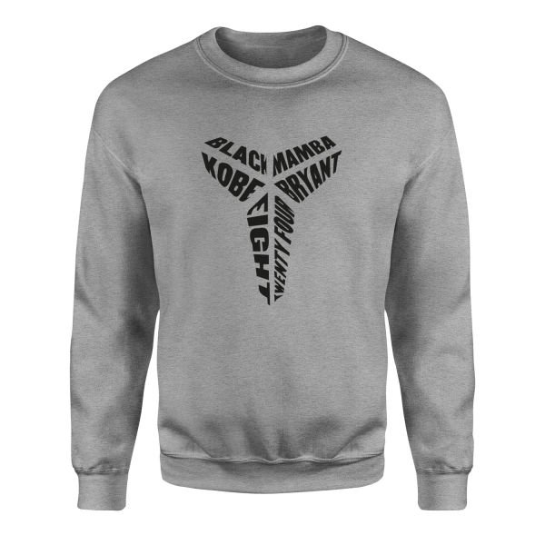 Black Mamba Kobe Bryant 8-24 Sweatshirt M - Gri