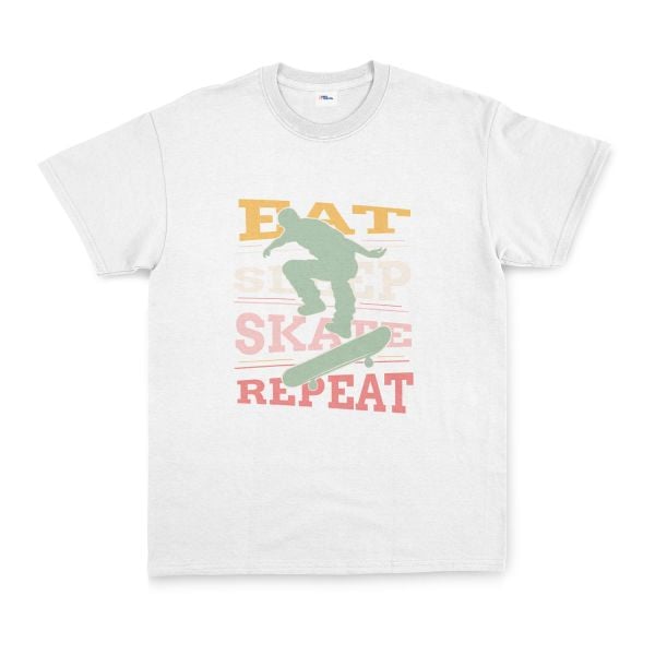 Eat Sleep Skate Repeat Tişört M - Beyaz